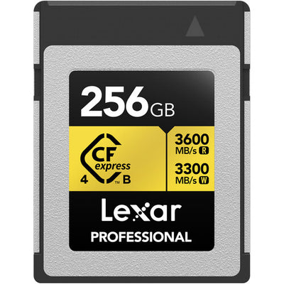 Lexar 256GB Professional GOLD CFexpress 4.0 Type B Memory Card