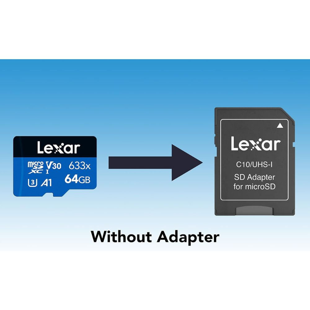 Lexar 64GB High-Performance 633x microSDXC™ UHS-I