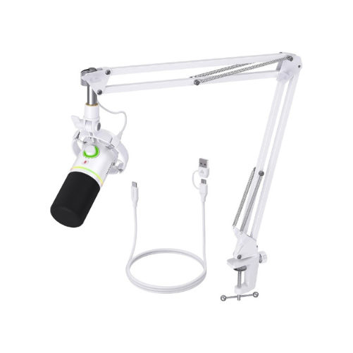 MAONO PD200XS WH XLR/USB Podcast Dynamic Microphone Kit – White