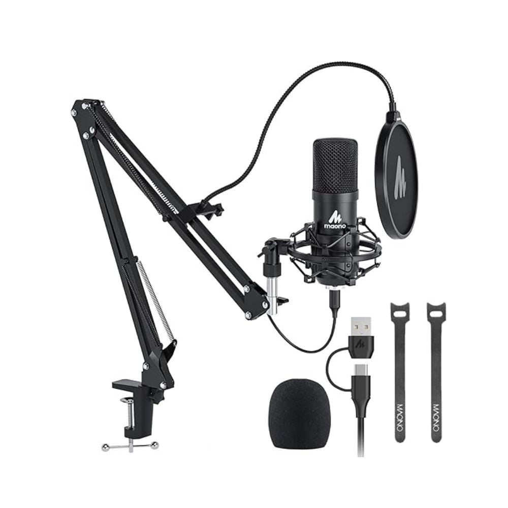 Maono AU-A04 Condenser Microphone Kit (Black)
