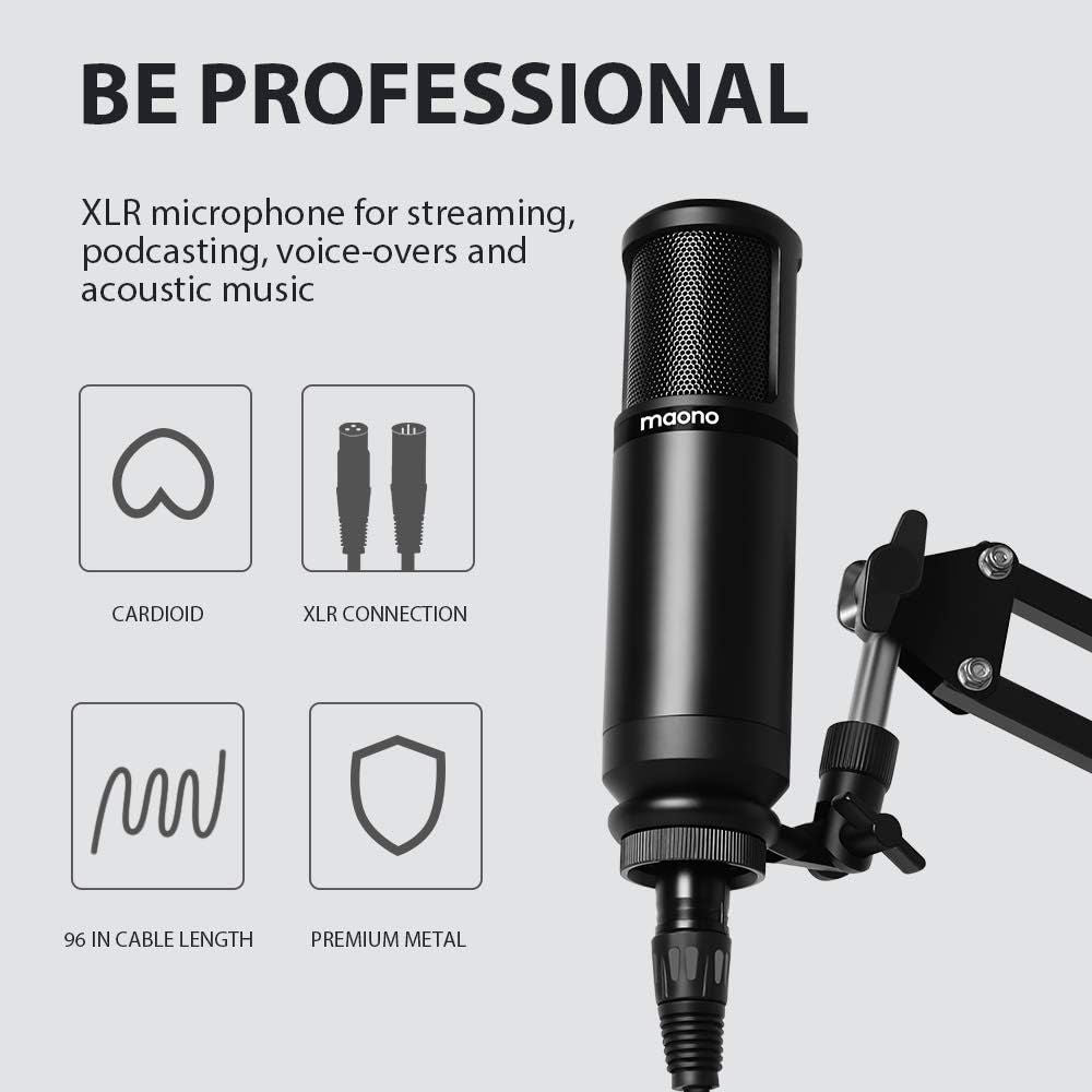 Maono AU-PM320S Studio Condenser XLR Microphone