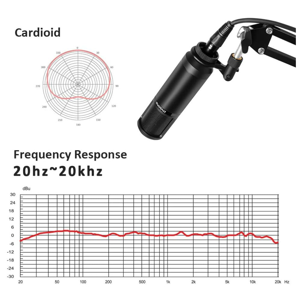 Maono AU-PM320S Studio Condenser XLR Microphone