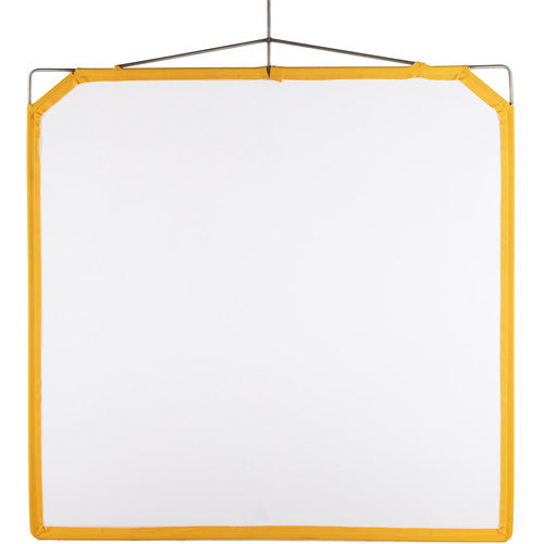 Matthews Solid Frame Scrim White Artificial Silk (48 x 48"")