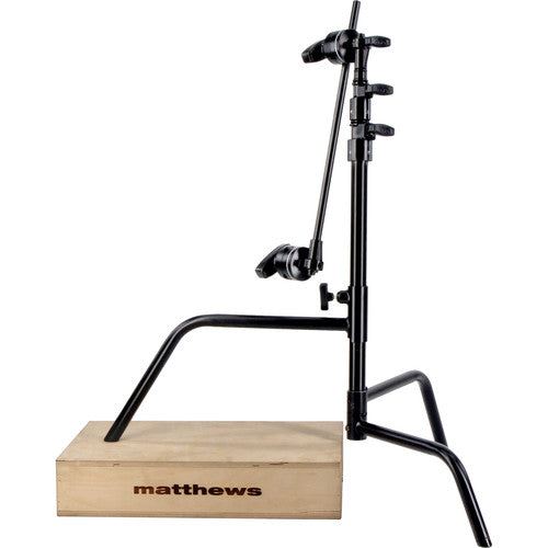 Matthews Hollywood 20"" C-Stand with Sliding Leg, Grip Head & Arm (Black, 5.25')