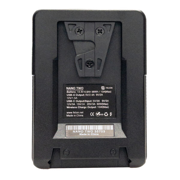 FXLION Wireless NANO TWO 14.8V / 98Wh V-Mount Battery with Wireless Charging