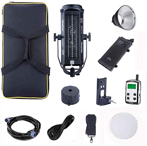 NiceFoto HA-3300A COB Bi Color Led Video Light 330W,Bi Color 3200k-6500k,CRI&TLCI96, with 5 Pre-Programmed Lighting Effects,Support Remote/APP Control