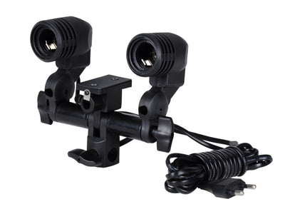 NiceFoto E27 Double Daylight Bulb Holder FLH-02 Color temperature: 5500K
