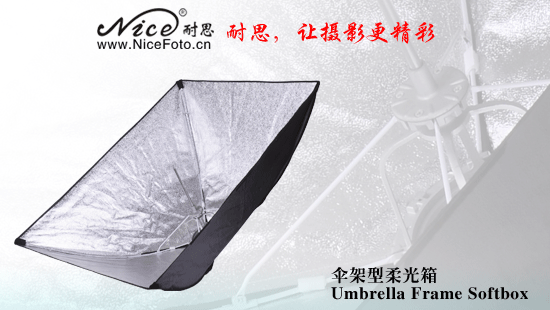 NiceFoto Umbrella Frame Softbox With diffuser USB-K60x60CM