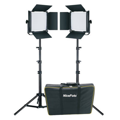Nicefoto SL-600A KT-SL313 LED Panel 2 Light Set Kit