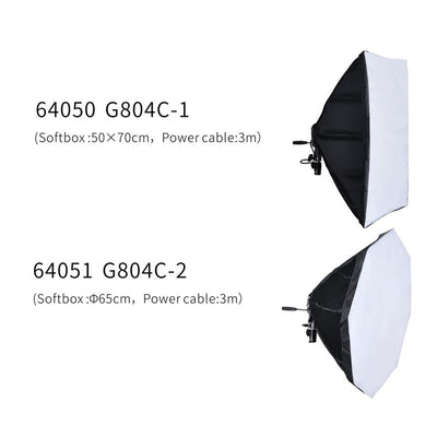 Nicefoto Digital Light Kits  KT-1301 50x70cm Softbox + Light Stand LS-220A + E27 Daylight Bulb 36W for Studio Photography