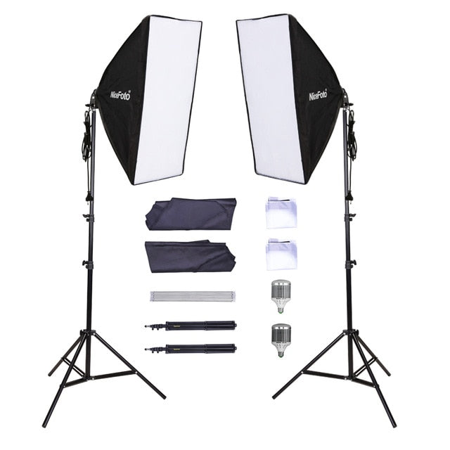 Nicefoto KT-1308 Professional 2 Light Kit LED 450 45W LED Lamp Set