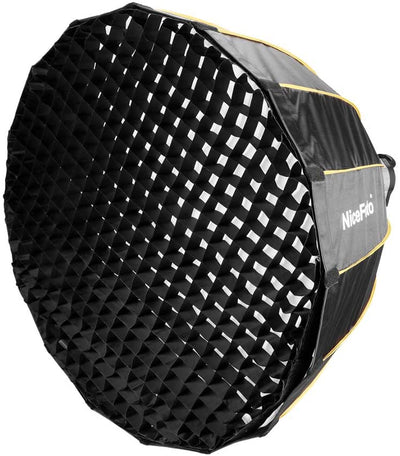 Nicefoto LED-70CM Quick Set-Up Deep Parabolic Softbox With Grid For Led Light Bowens Mount Flash Light for Portrait Wedding Product