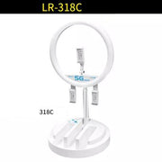 Nicefoto LR-318C Portable Live Ring Light Desktop Landing Dual Use Fill Light Indoors and Outdoors Shaking Sound Quick Internet Hot Anchor Mobile HD Beauty Skin Rejuvenation Selfie Flood Lamp