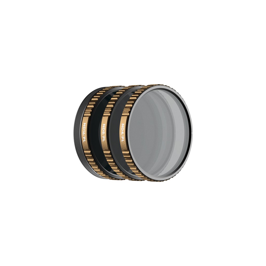 PolarPro Cinema Series Vivid Filter Collection 3-Pack for DJI Osmo Action (ND4/PL, ND8/PL &amp; ND16/PL)