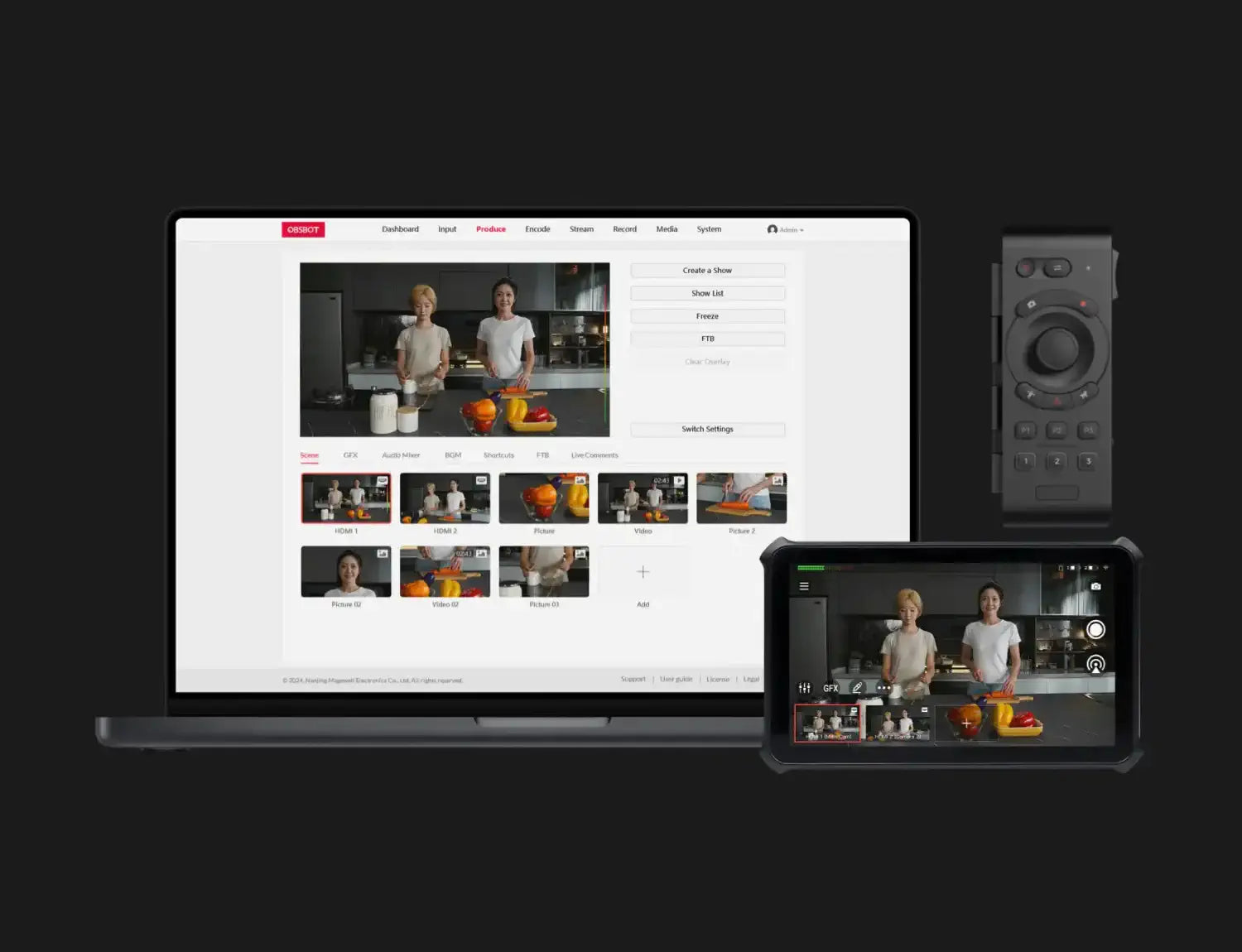 OBSBOT Talent All-in-One Production and Live-Streaming Portable Studio