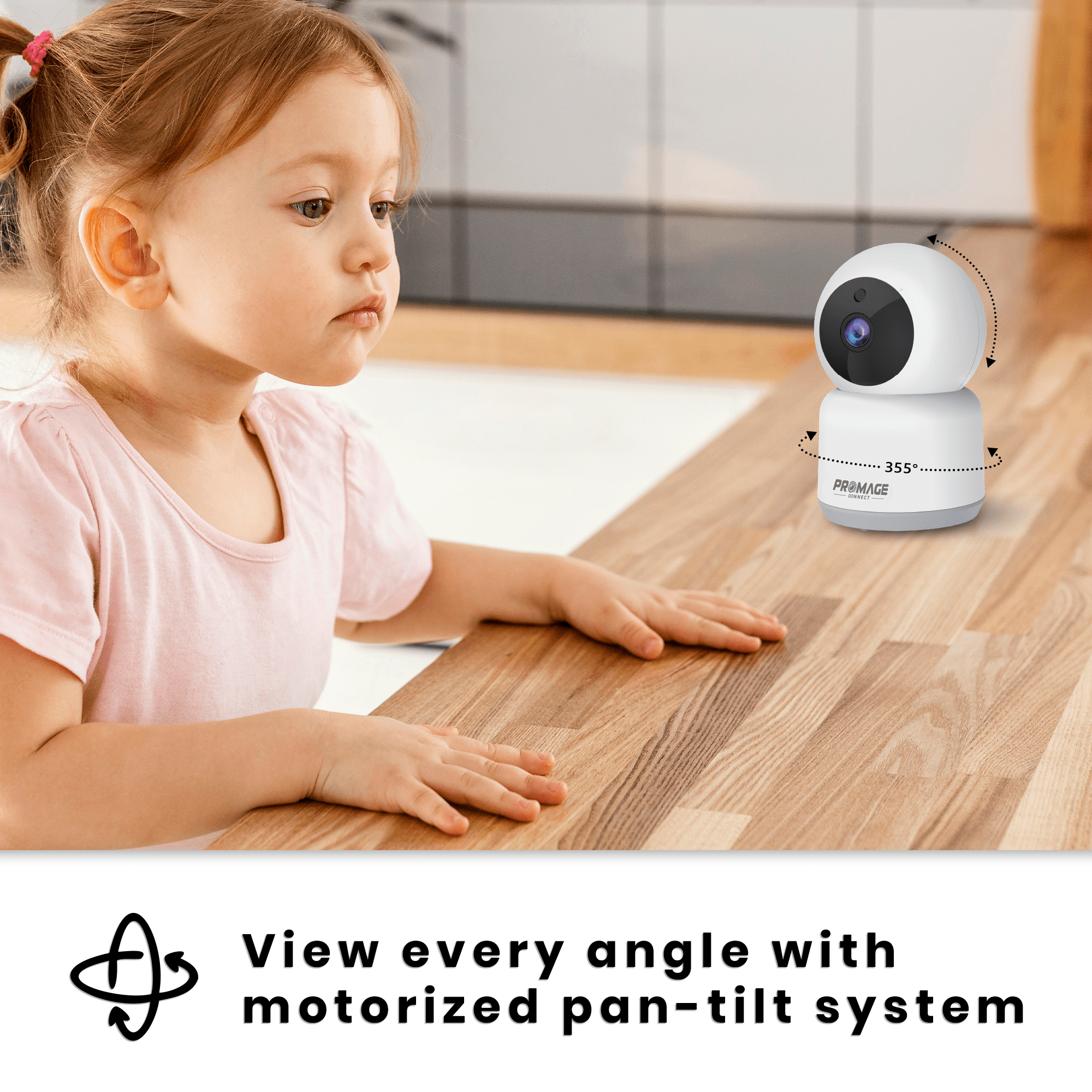 Promage Connect Indoor PTZ 3MP WIFI Camera PC-I232-WL