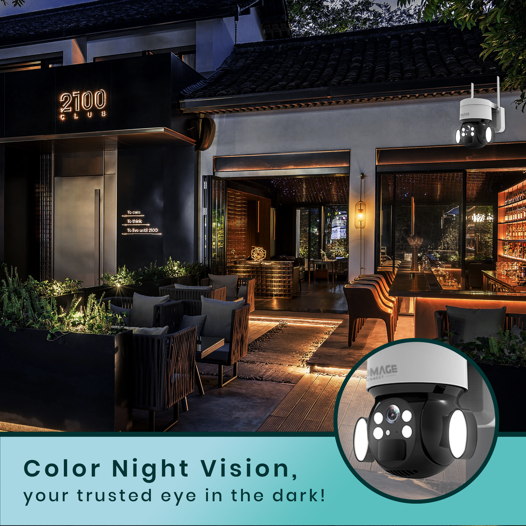 Promage Connect Solar Powered PTZ Camera PC-S322-4G