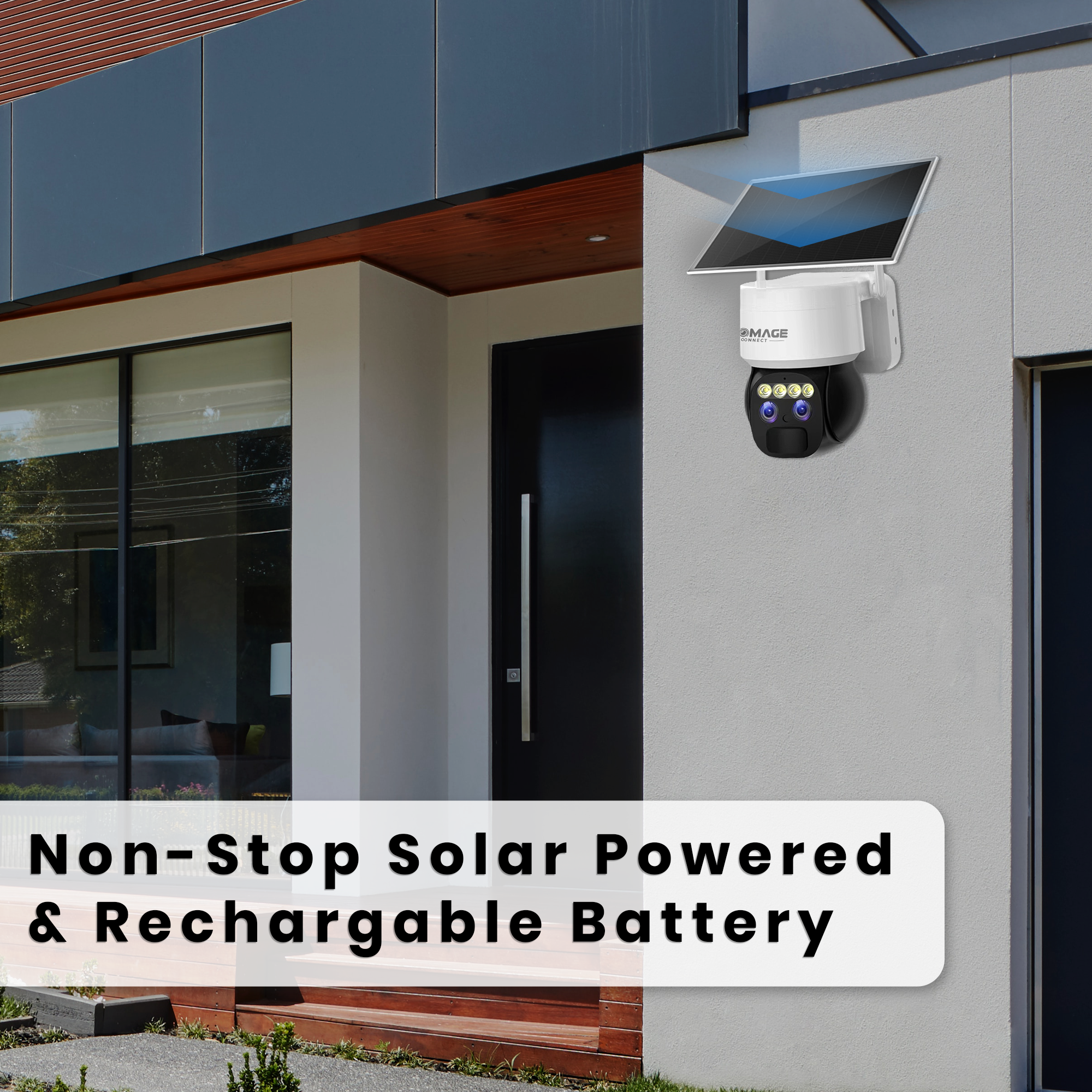 Promage Connect Solar Powered Dual Lens PTZ Camera PC-S522-4G