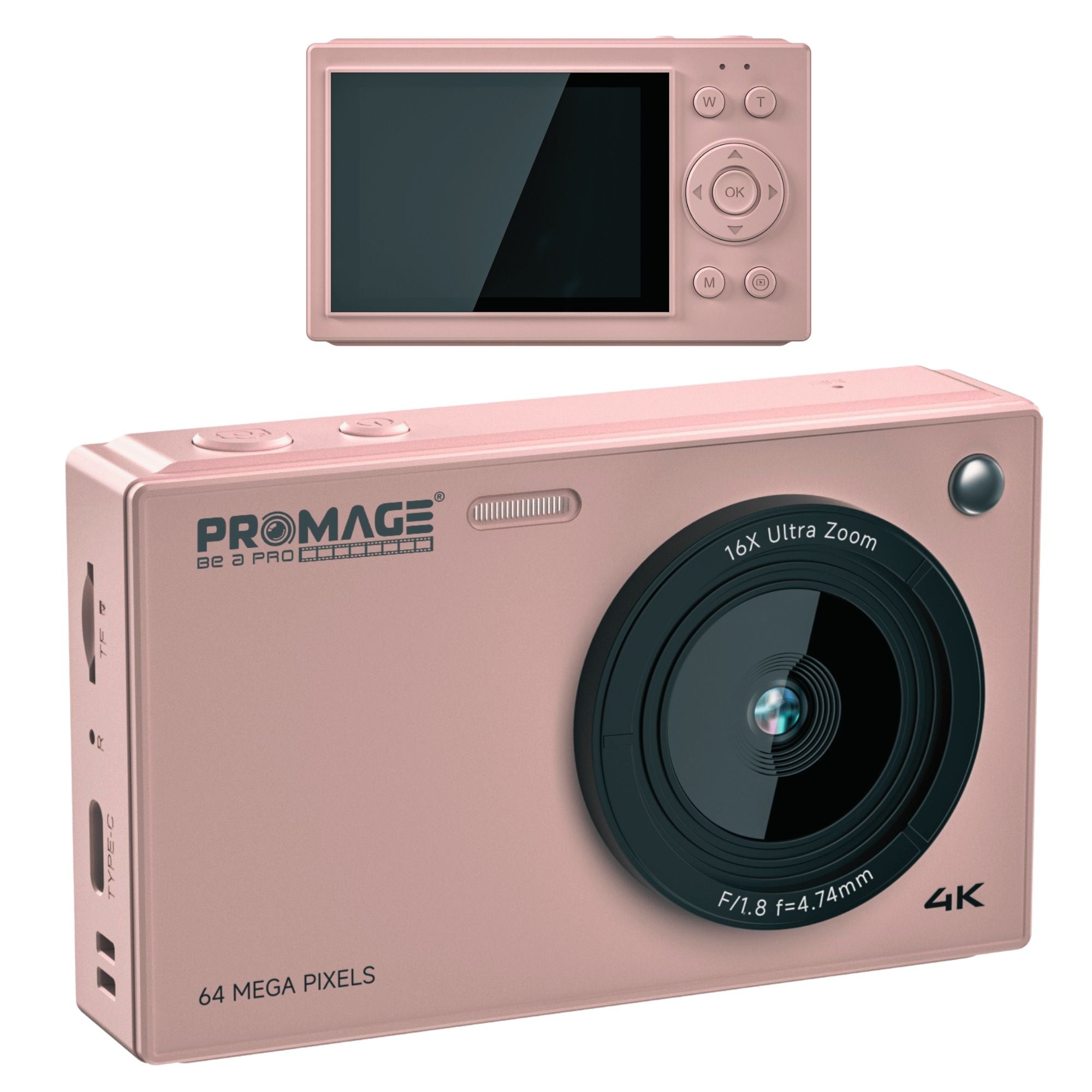 Promage 4K Dual Screen Digital Camera (PC130)