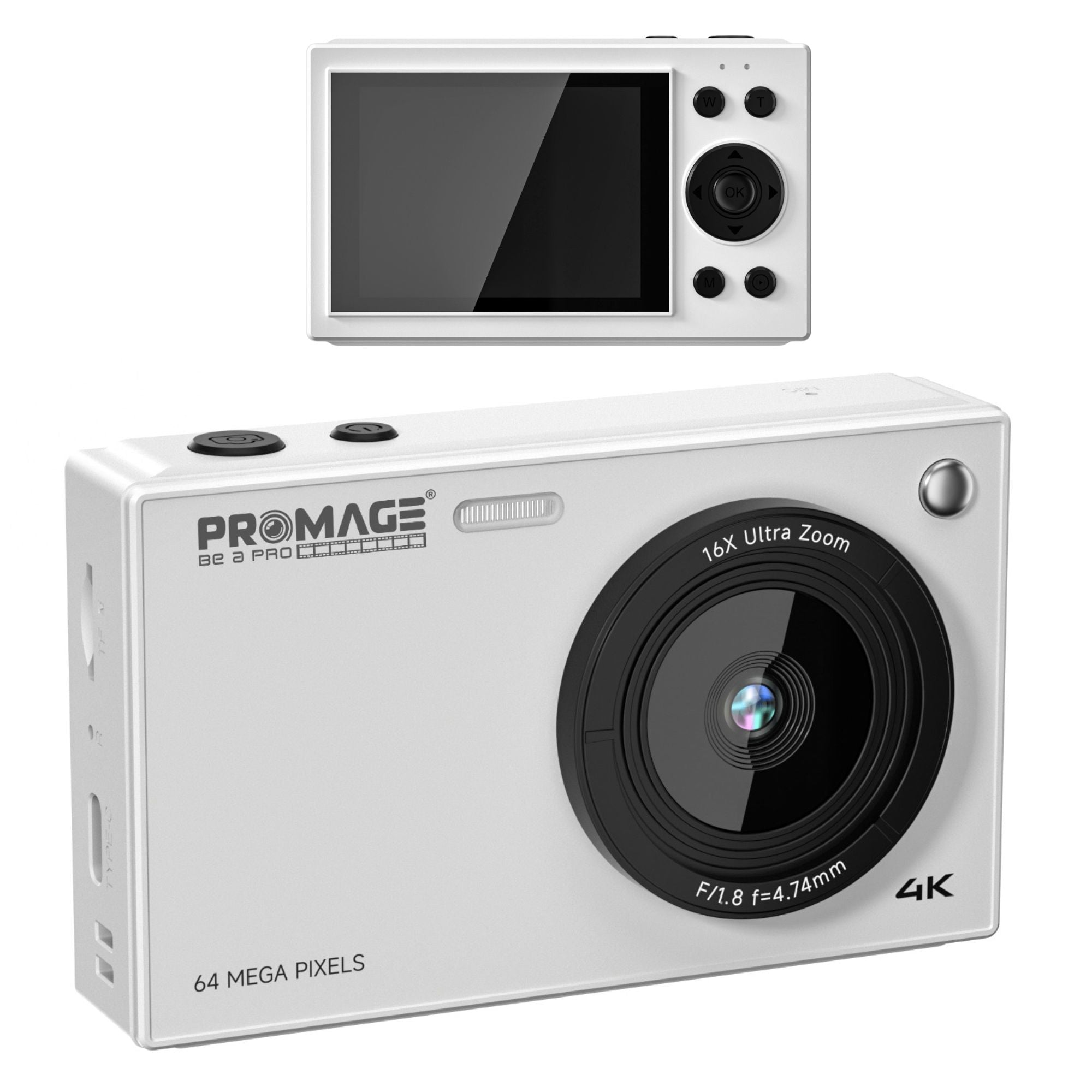 Promage 4K Dual Screen Digital Camera (PC130)