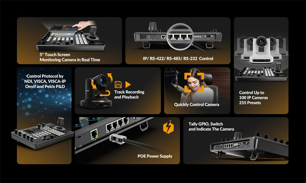 AVMATRIX PKC4000 IP &amp; Serial PTZ Camera Controller