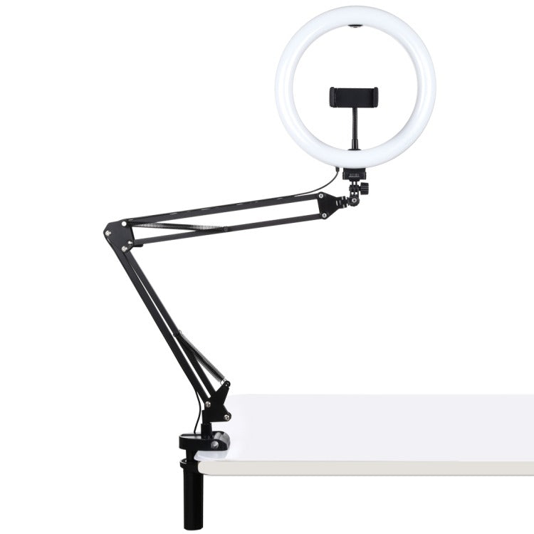 PULUZ 10.2 INCH 26CM RING CURVED LIGHT + DESKTOP ARM STAND PKT3090B