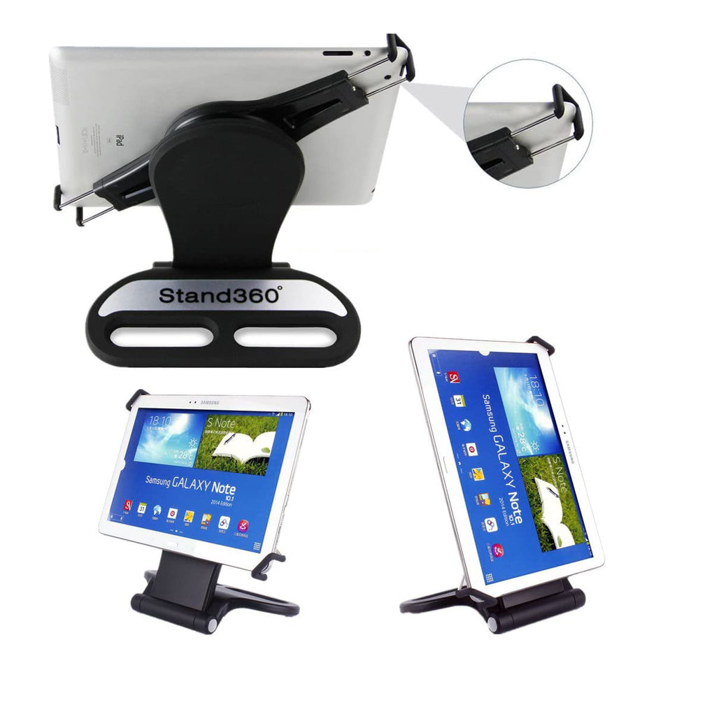 Promage 360 Swivel Rotating Stand Holder Tabletop Stand with Collapsible Base for All iPad Series