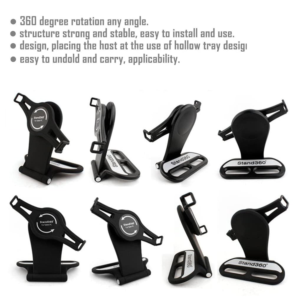 Promage 360 Swivel Rotating Stand Holder Tabletop Stand with Collapsible Base for All iPad Series