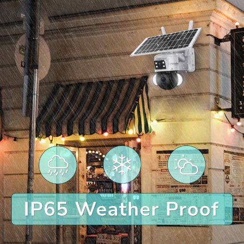 PROMAGE Connect Dual Lens Solar Powered PTZ Camera (PC-S533-4G)