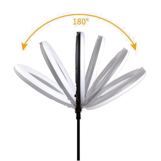 Promage 18 Inch Ring Light LED With Stepless Dimming, 180 Degree Rotating &amp; USB Interface