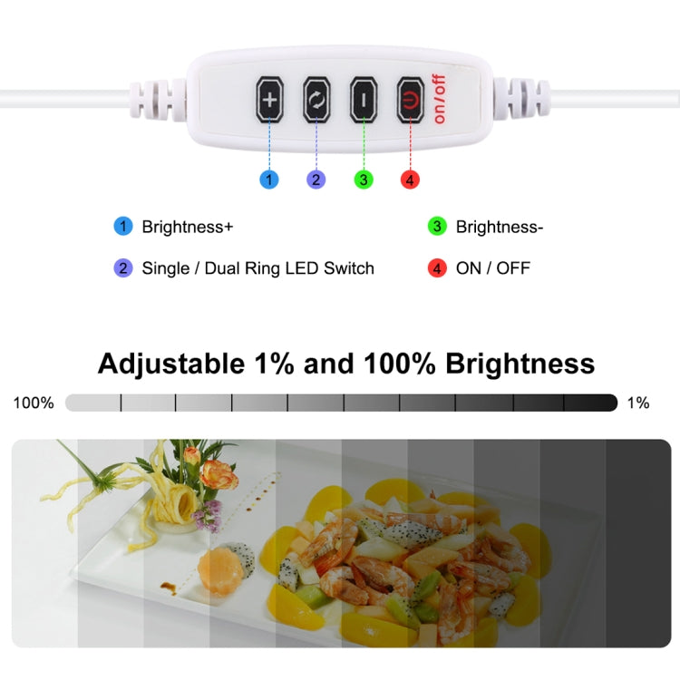 PULUZ 30CM FOLDING HIGH 97 CRI RING LIGHT PHOTO LIGHTING STUDIO SHOOTING TENT BOX KIT WITH 6 COLORS BACKDROPS PU5032G