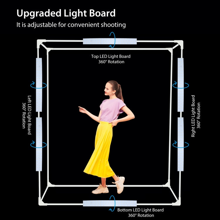 PULUZ 2M 240W 5500K Photo Light Studio Box Kit (PU5210UK)