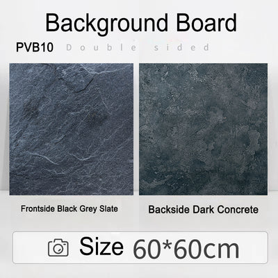 PROMAGE DOUBLE-SIDED PVC BOARD BLACK GREY SLATE/DARK CONCRETE PM-PVB10