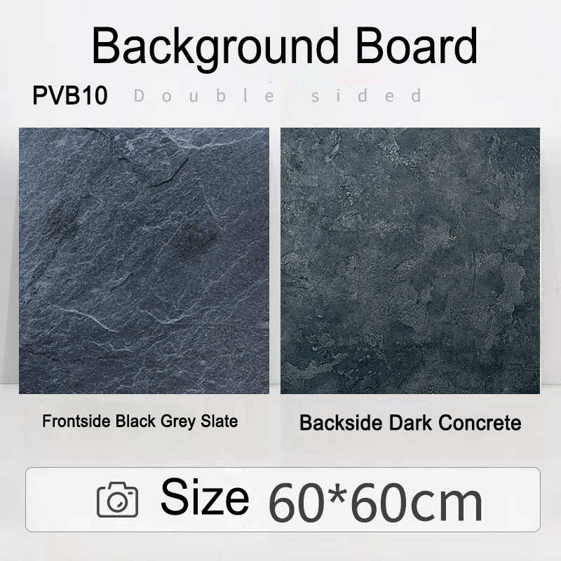 PROMAGE DOUBLE-SIDED PVC BOARD BLACK GREY SLATE/DARK CONCRETE PM-PVB10