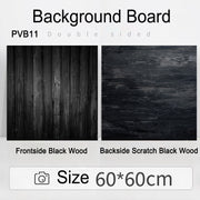 PROMAGE DOUBLE-SIDED PVC BOARD BLACK WOOD/SCRATCH BLACK WOOD PM-PVB11