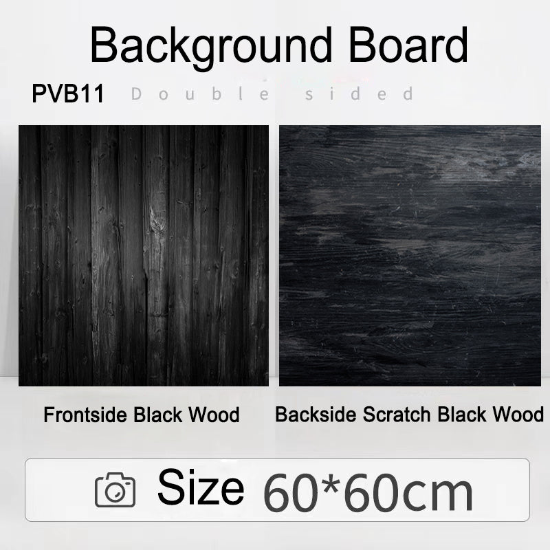PROMAGE DOUBLE-SIDED PVC BOARD BLACK WOOD/SCRATCH BLACK WOOD PM-PVB11