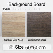PROMAGE DOUBLE-SIDED PVC BOARD LIGHT/DARK WOOD PM-PVB17