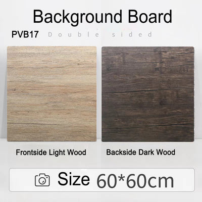 PROMAGE DOUBLE-SIDED PVC BOARD LIGHT/DARK WOOD PM-PVB17
