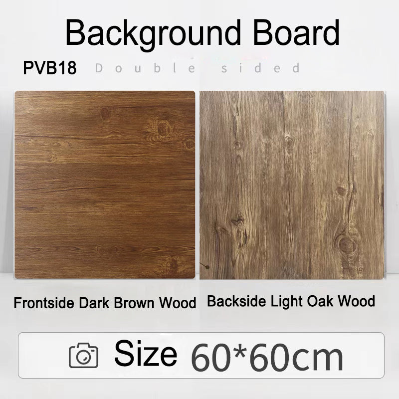 PROMAGE DOUBLE-SIDED PVC BOARD DARK BROWN/LIGHT OAK WOOD PM-PVB18