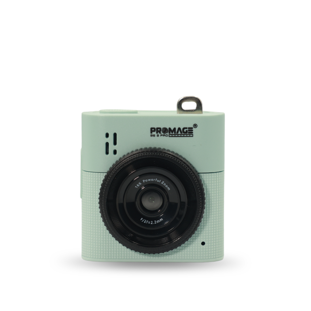 Promage PC-35 Pixi 2.5K Mini Keychain Digital Camera – Green