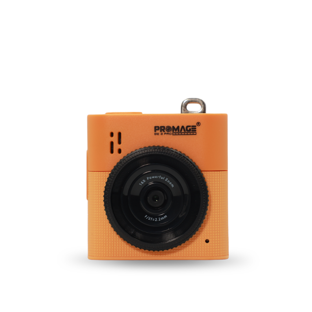 Promage PC-35 Pixi 2.5K Mini Keychain Digital Camera – Orange
