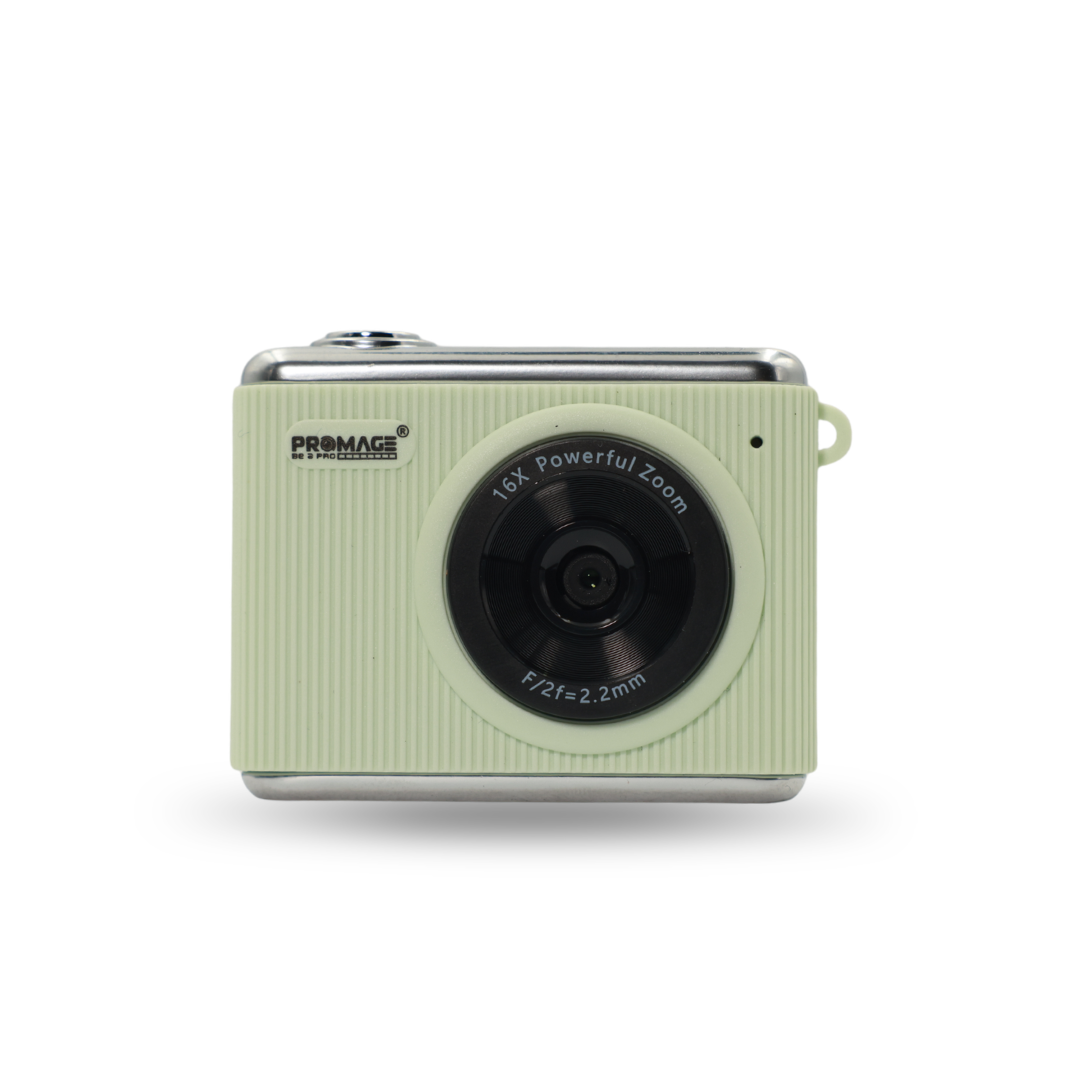 Promage PC-40 Pixi 2.5K Mini Keychain Digital Camera – Green