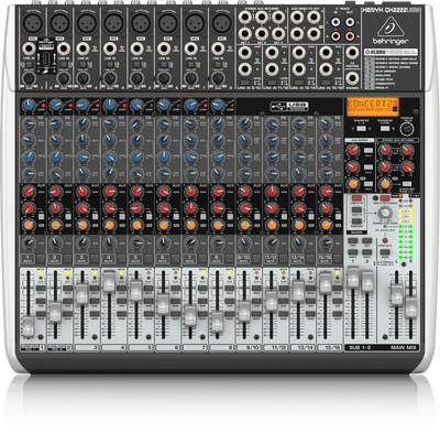 BEHRINGER XENYX QX2222USB MIXER WITH USB AND EFFECTS