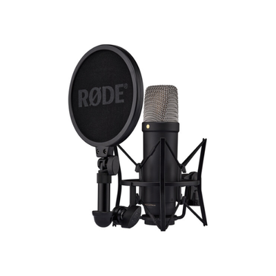 RODE NT1 5th Generation Large-Diaphragm Cardioid Condenser XLR/USB Microphone (Black)
