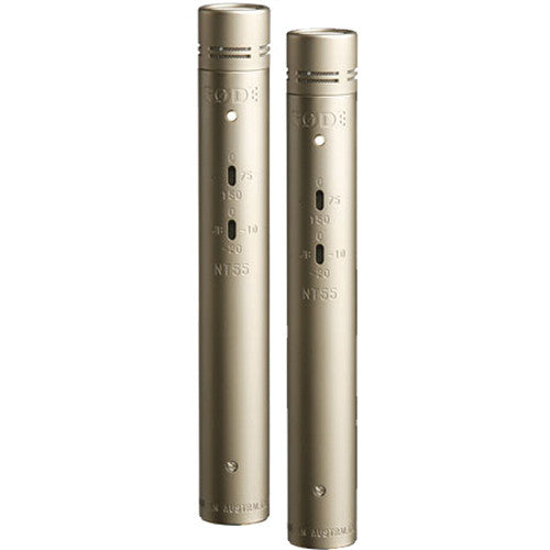 Rode NT55 Compact Condenser Microphone with Interchangeable Capsules (Matched Pair)