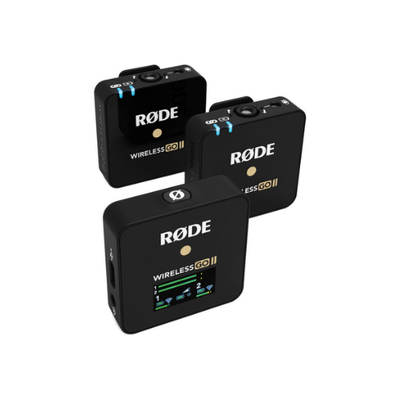 Rode Wireless GO II 2-Person Compact Digital Wireless Microphone System/Recorder (2.4 GHz, Black)