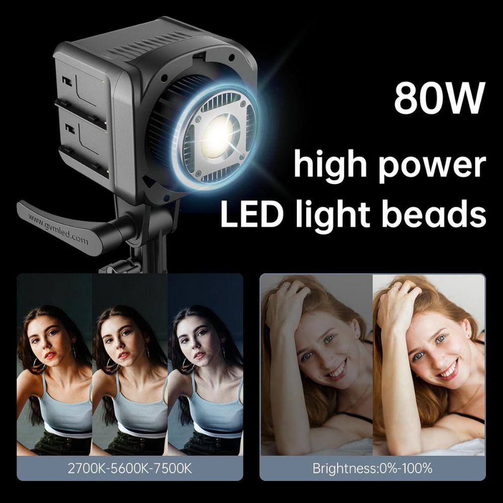 GVM SD80D Bi-Color LED Monolight Kit