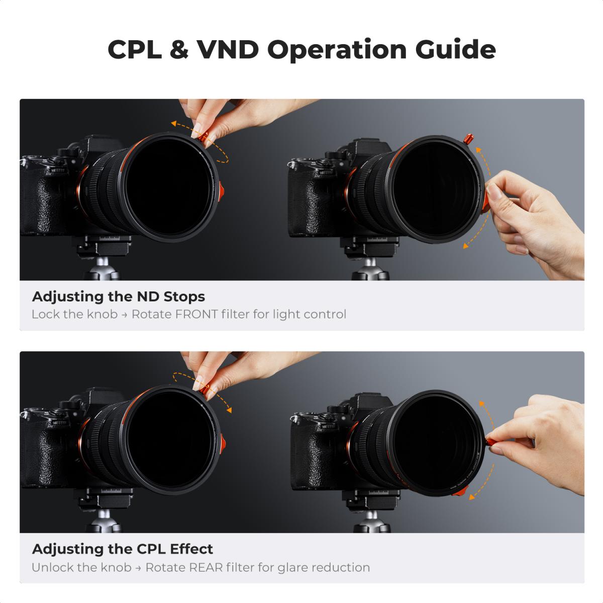 K&F Concept 77mm Nano-X Magnetic Filter Kit (CPL + ND2-32 + Black Mist 1/4) – view 8