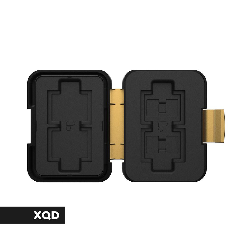 PolarPro XQD Edition Slate Memory Card Case, Stores 4 XQD Cards, 4 SD Cards and 4 MicroSD Cards (Black)