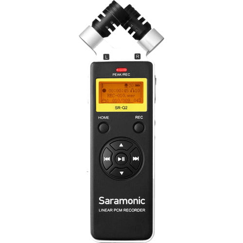 Saramonic Handheld Audio Recorder,X/Y Condenser Mics,8GB MicroSD Card